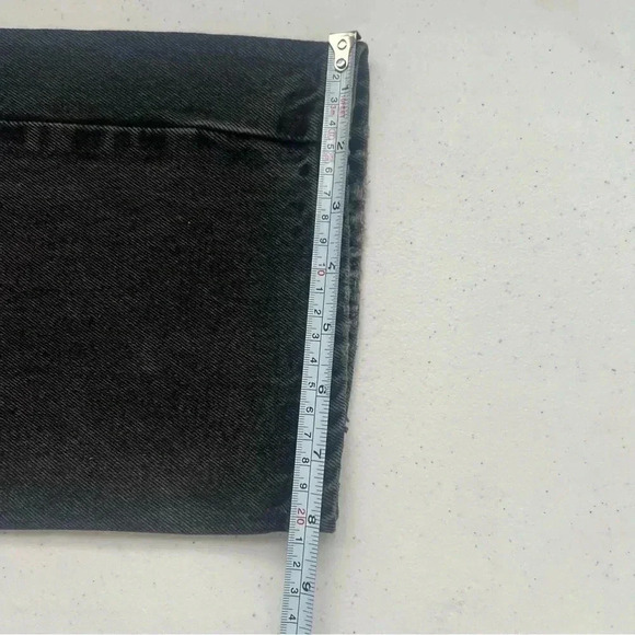 VITG 90’s LEVIS ORANGE TAB 505 JEANS BLACK REGULAR FIT STRAIGHT LEG Sz 36X34  34 - Picture 15 of 16